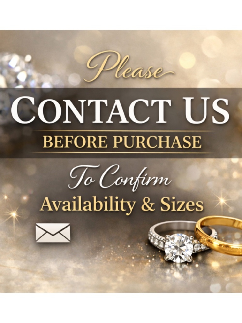 Please CONTACT US BEFORE PURCHASE To Confirm Availability & Sizes